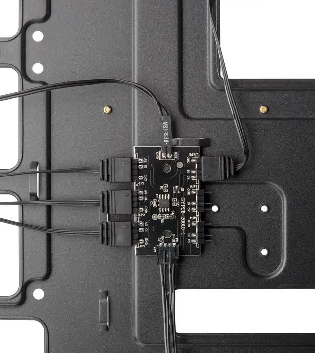 Alt view image 7 of 7 - RAIJINTEK PONOS MS4, a Mid-Tower Case w/ Tempered Glass and Front Mesh, EEB M/B, comes with 4pcs 12025 ARGB fans, compatible with Max. 390mm VGA Card, Max. 5x2.5"HDD, USB3.0 and Magnetic Dust Filters