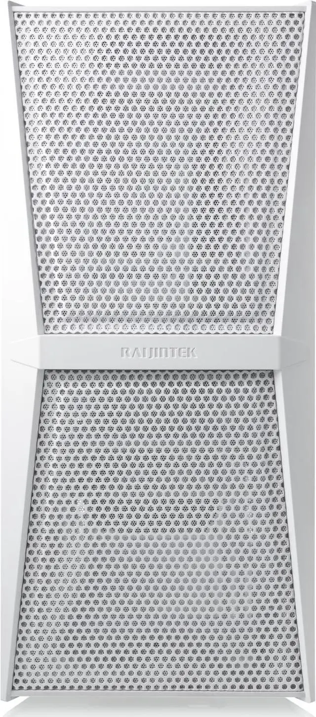 Alt view image 4 of 6 - RAIJINTEK SILENOS MS PRO WHITE, a ATX Tower  case with Mesh at Front and Tempered Glass (4.0mm) side panel , Comes with Pre-installed 2pcs ARGB 200mm Fans at Front and 1pcs 120mm ARGB fan at Rear