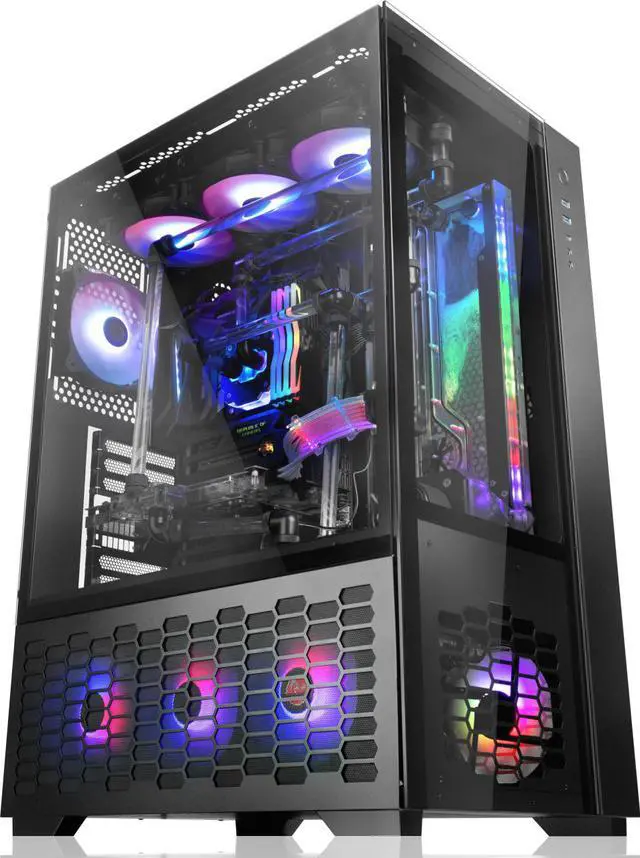 Alt view image 6 of 6 - RAIJINTEK FORKIS ELITE, a CPU water block with ARGB LED light, Full copper material melted by alloying brazing. With adapting 3D micro-fin structure, G1/4” thread, Nickel-plated & mirror polishing.