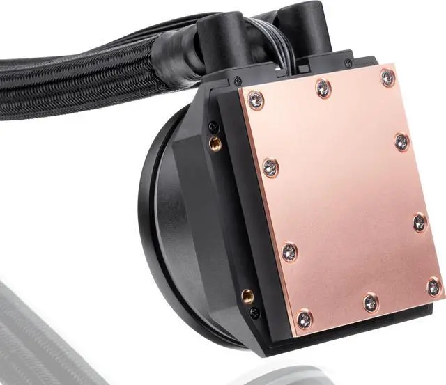 Alt view image 4 of 6 - RAIJINTEK EOS 240 RBW AIO Water CPU Cooler, with 12025 Addressable RGB PWM fans, Addressable RGB tank,  ARGB Y-cable, compatible with INTEL & AMD morden socket CPU
