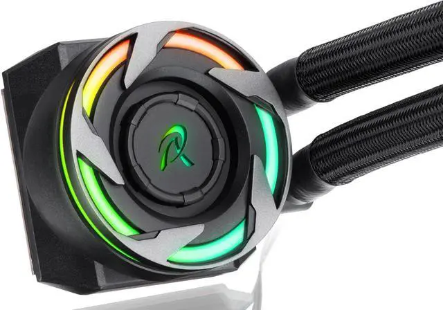 Alt view image 3 of 6 - RAIJINTEK EOS 240 RBW AIO Water CPU Cooler, with 12025 Addressable RGB PWM fans, Addressable RGB tank,  ARGB Y-cable, compatible with INTEL & AMD morden socket CPU