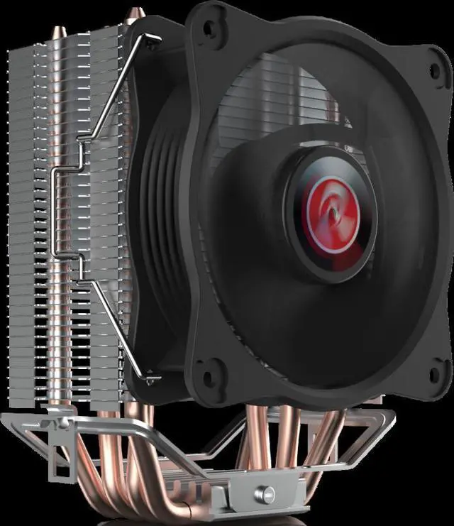 Alt view image 5 of 7 - RAIJINTEK AIDOS II, a high performing, stable and superb quality air cooler, TDP 140W, with 4* 6mm heat-pipes, a 10025 PWM fan, Friendly installation, Compatible with INTEL and AMD CPU at market.