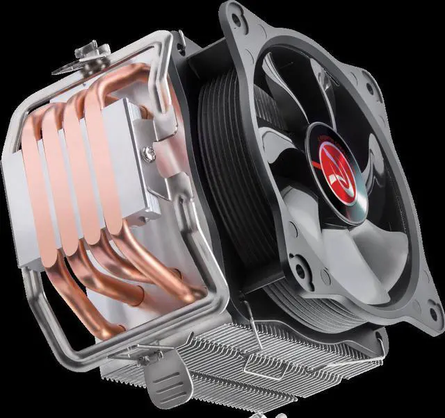 Alt view image 6 of 7 - RAIJINTEK AIDOS II, a high performing, stable and superb quality air cooler, TDP 140W, with 4* 6mm heat-pipes, a 10025 PWM fan, Friendly installation, Compatible with INTEL and AMD CPU at market.