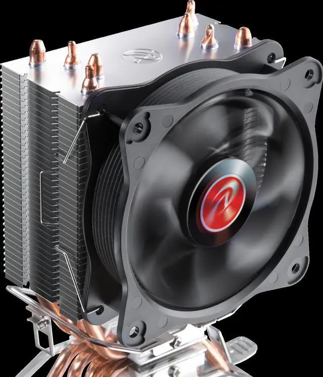 Alt view image 2 of 7 - RAIJINTEK AIDOS II, a high performing, stable and superb quality air cooler, TDP 140W, with 4* 6mm heat-pipes, a 10025 PWM fan, Friendly installation, Compatible with INTEL and AMD CPU at market.