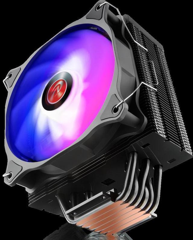 Alt view image 4 of 7 - RAIJINTEK ELEOS 12 EVO RBW, an air cooler with 6* performing 6mm heat-pipes, a 12025 silently ARGB PWM fan, Compatible with INTEL LGA 1700, 5V ARGB top cover, multi-Socket mounting kits, User friendly