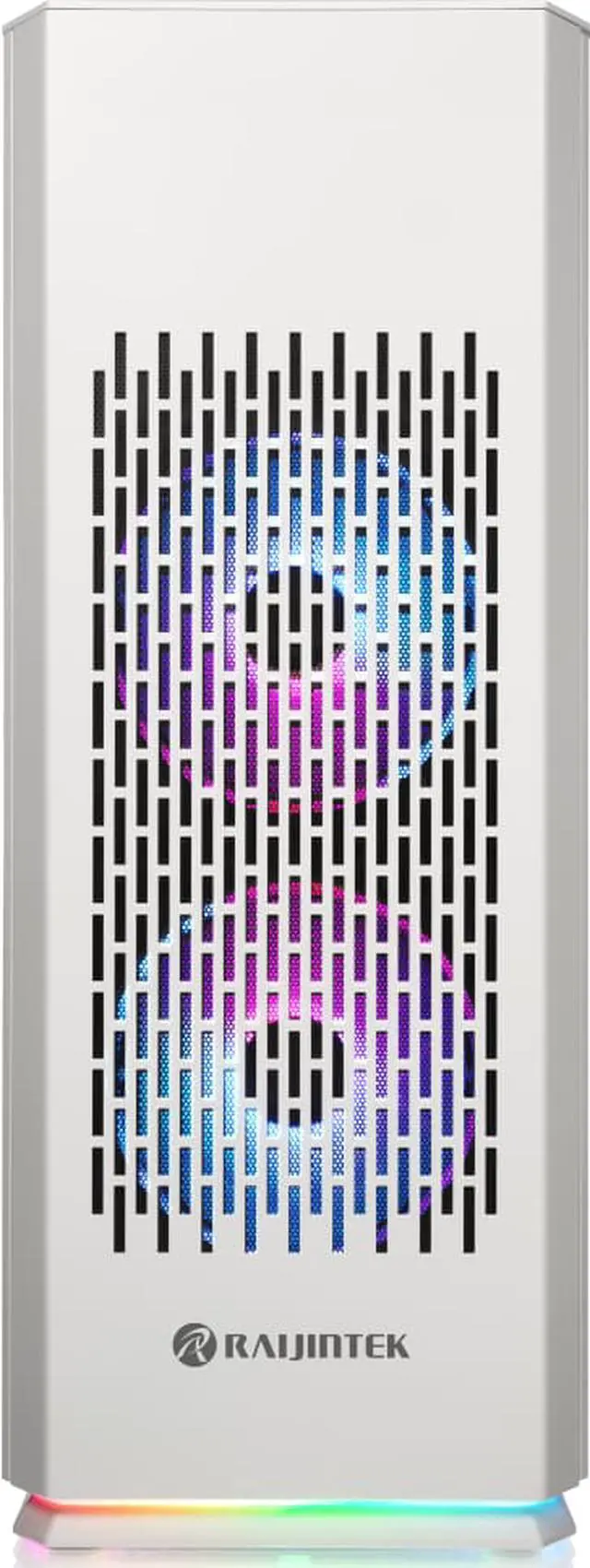 Alt view image 5 of 7 - RAIJINTEK OPHION ELITE WHITE, a Mini-ITX ARGB case smallest built with max. possibility of high-end, gaming, components, supports 320mm VGA, 5*2.5 HDD/ SSD, Max. 7 fans, ATX PSU, and cable management