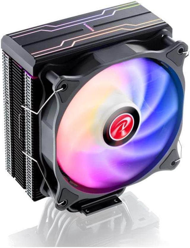 Main image of RAIJINTEK ELEOS 12 EVO RBW, an air cooler with 6* performing 6mm heat-pipes, a 12025 silently ARGB PWM fan, Compatible with INTEL LGA 1700, 5V ARGB top cover, multi-Socket mounting kits, User friendly