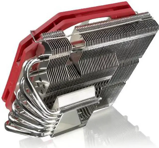 Alt view image 4 of 7 - RAIJINTEK PALLAS, High-End Low Profile CPU Cooler, 6pcs 6mm Heat-Pipe, Slim 14013 PWM Fan, Fully Nickel Plating, Copper Base, Total 68mm Heigth Including Fan, Supports Intel & AMD Modern CPU Sockets