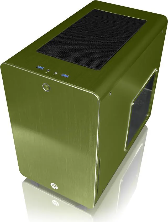 Main image of RAIJINTEK STYX GREEN, Alu Micro-ATX Case, Compatible With Regular ATX Power Supply, Max. 280mm VGA Card, 180mm CPU Cooler, Max. 240mm Radiator Cooling On Top With A Drive Bay For Slim DVD On Side