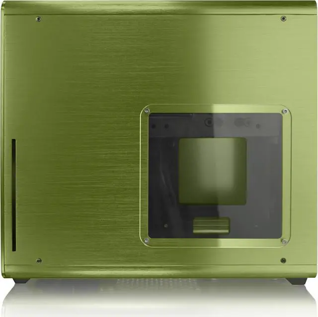 Alt view image 4 of 7 - RAIJINTEK STYX GREEN, Alu Micro-ATX Case, Compatible With Regular ATX Power Supply, Max. 280mm VGA Card, 180mm CPU Cooler, Max. 240mm Radiator Cooling On Top With A Drive Bay For Slim DVD On Side