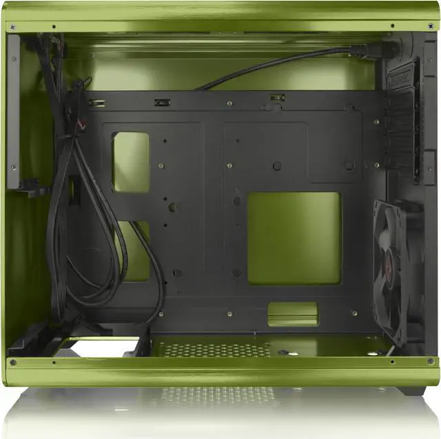 Alt view image 6 of 7 - RAIJINTEK STYX GREEN, Alu Micro-ATX Case, Compatible With Regular ATX Power Supply, Max. 280mm VGA Card, 180mm CPU Cooler, Max. 240mm Radiator Cooling On Top With A Drive Bay For Slim DVD On Side