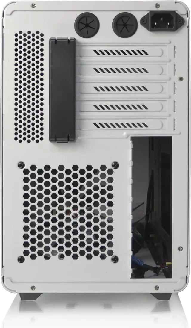 Alt view image 4 of 7 - RAIJINTEK STYX, an Alu Micro-ATX case, Compatible with regular ATX Power Supply, Max. 280mm VGA Card, 180mm CPU Cooler, 240mm Radiator Cooling On Top, a Drive Bay For Slim DVD On Side - White