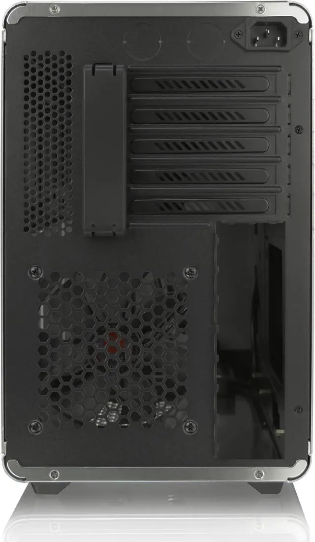 Alt view image 4 of 7 - RAIJINTEK STYX Classic, an Alu Micro-ATX case, Compatible with regular ATX Power Supply, Max. 280mm VGA Card, 180mm CPU Cooler, 240mm Radiator Cooling On Top, a Drive Bay For Slim DVD On Side - Silver