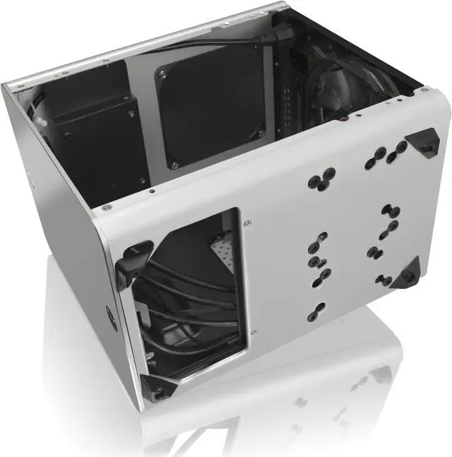 Alt view image 5 of 7 - RAIJINTEK METIS PLUS WHITE, a Alu. M-ITX Case, is with one 12025 LED fan at rear, USB 3.0* 2, Ventilate holes at top, Compatible with Standard ATX PSU, 170mm VGA Card length, 160mm CPU Cooler height.