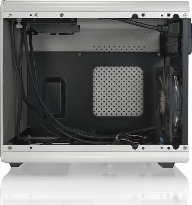 Alt view image 4 of 7 - RAIJINTEK METIS PLUS WHITE, a Alu. M-ITX Case, is with one 12025 LED fan at rear, USB 3.0* 2, Ventilate holes at top, Compatible with Standard ATX PSU, 170mm VGA Card length, 160mm CPU Cooler height.