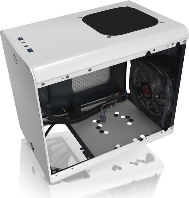 RAIJINTEK METIS PLUS WHITE, a Alu. M-ITX Case, is with one 12025