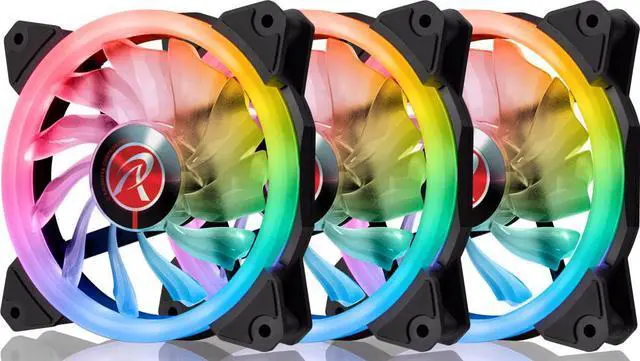 Main image of IRIS 12 RBW ADD-3, Addressable RGB - 3pack, 12025 PWM fan, with 8port control hub, Remote controller & Connecting M/B cable, compatible with ASUS/MSI 5V ADD header