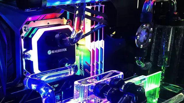 Alt view image 2 of 7 - PHORCYS PRO CA240, a full Water Cooling Kit, including  copper water block, 28mm thick copper radiator, D5 level pump, is a top premium quality water cooling total solution for gaming PC & enthusiasm