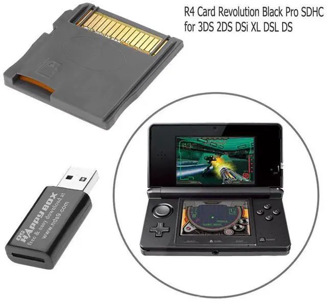 Alt view image 2 of 7 - R4 Card Revolution Pro SDHC Flash Card Adapter for 3DS 2DS DSi XL DSL DS Dual-core Technology 2018 New Version Black