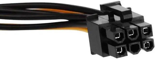 Alt view image 6 of 6 - SATA 15 pin to 6 Pin Power Cable 3-Pack 15 pin SATA to 6 pin pci Express power Adapter cable - 8 Inch