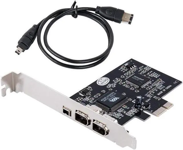 Main image of Firewire Card,PCIe Firewire 800 Adapter for Windows 10 with Low Profile Bracket and Cable,3 Ports (2x6 Pin 1x4 Pin) IEEE 1394 PCI Express Controller Card for Desktop PC Windows 7