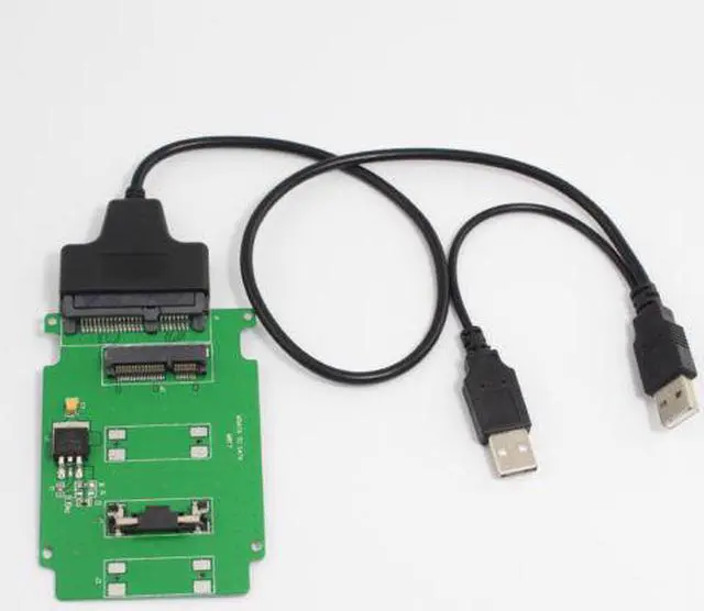 Main image of PCI-E mSATA SSD to 2.5" SATA Adapter Converter Card+USB 2.0 to SATA Cable