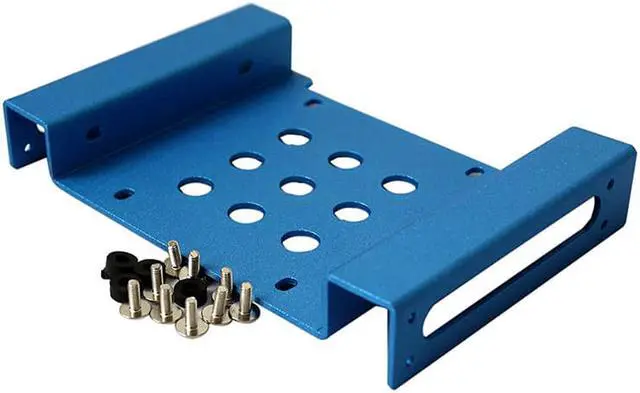 Main image of 5.25" to 2.5" & 3.5"HDD/SSD Hard Drive Aluminum Mobile Bracket Rack Caddy