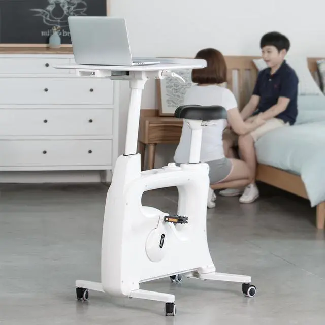 Alt view image 7 of 12 - Flexispot Exercise Bike Home Office Standing Desk Bike - Deskcise Pro - 2018 CES Innovation Awards