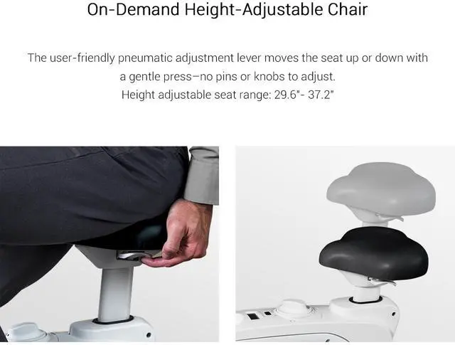 Alt view image 4 of 12 - Flexispot Exercise Bike Home Office Standing Desk Bike - Deskcise Pro - 2018 CES Innovation Awards