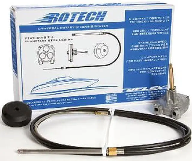 Alt view image 4 of 13 - UFlex Rotech 18' Rotary Steering Package - Cable, Bezel, Helm