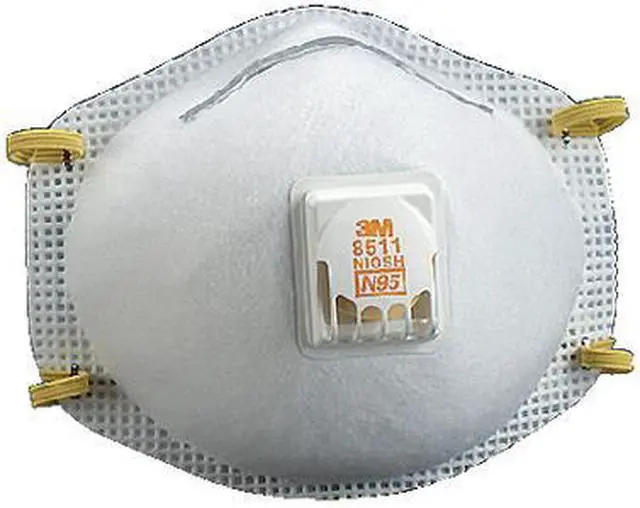 Alt view image 9 of 20 - 3M Paint Sanding Valved Respirator 8511PB1A