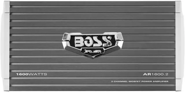 Alt view image 9 of 20 - New Boss Ar1600.2 1600 Watt 2 Channel Car Amplifier Car Audio Car Amp Class A/B