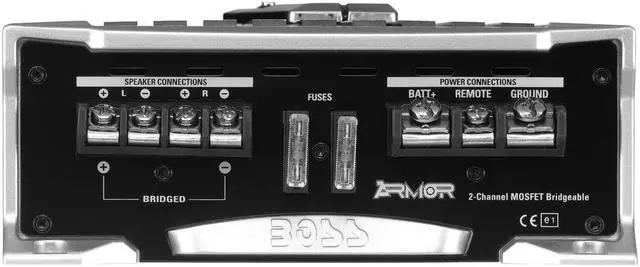 Alt view image 11 of 20 - New Boss Ar1600.2 1600 Watt 2 Channel Car Amplifier Car Audio Car Amp Class A/B