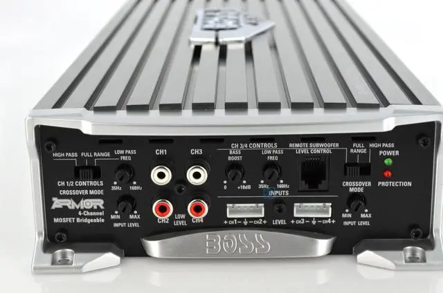 Alt view image 8 of 20 - New Boss Ar2400.4 2400 Watt 4 Channel Car Amplifier Car Audio Car Amp