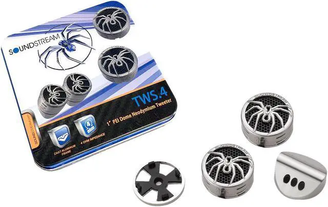 Alt view image 7 of 20 - Soundstream 1" Tantalum Dome Tweeter TWS.4