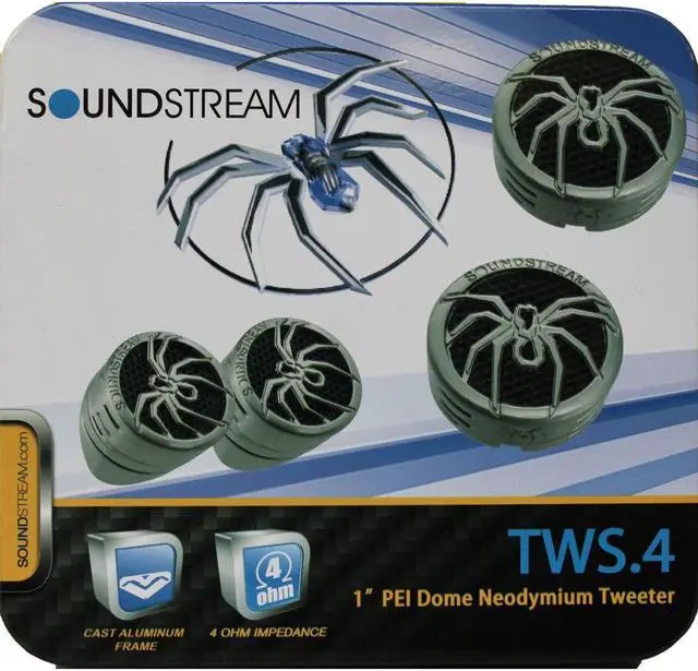 Alt view image 12 of 20 - Soundstream 1" Tantalum Dome Tweeter TWS.4
