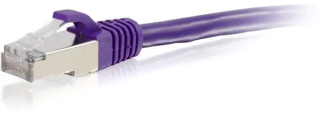 Main image of C2G 00903 Cat6 Cable - Snagless Shielded Ethernet Network Patch Cable, Purple (7 Feet, 2.13 Meters)