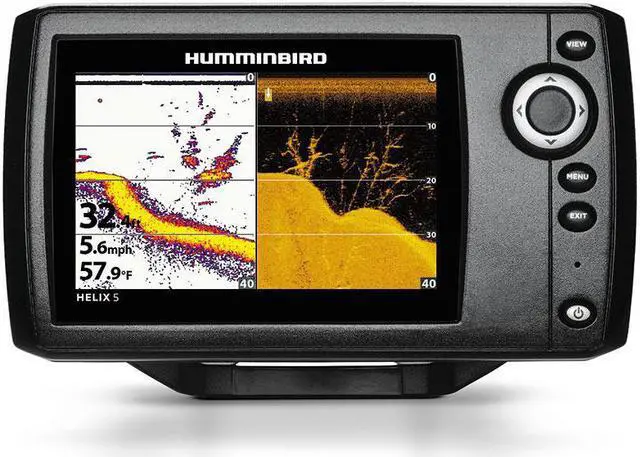 Alt view image 10 of 15 - Humminbird Helix 5 DI G2 DualBeam sonar Plus Fishfinder w/ Transducer 410200-1