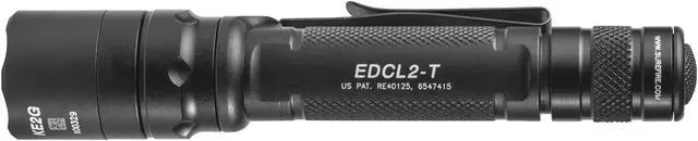 Alt view image 6 of 20 - SUREFIRE EDCL2-T Black Tactical Handheld Flashlight, CR123A, 1200/5lm