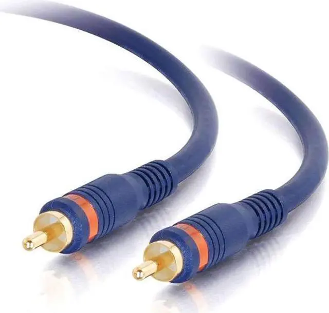Alt view image 5 of 9 - C2G 29115 Velocity S/PDIF Digital Audio Coax Cable, Blue (6 Feet, 1.82 Meters)