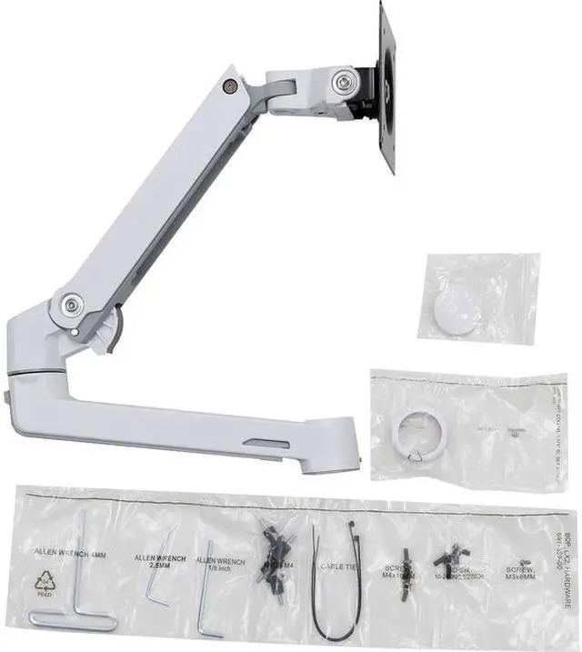 Main image of LX ARM, EXTENSION AND COLLAR KIT, BRIGHT WHITE, GRAY ACCENTS