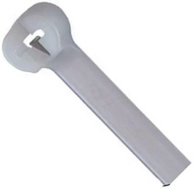 Main image of T & B TY523M Cable Tie 18lb 4" Natural Nyl w/Stainless Stl Locking Clip, Qty-100