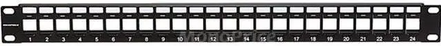 Alt view image 4 of 10 - Monoprice 24-port Keystone Jack Panel