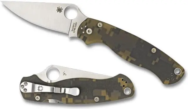 Main image of Spyderco Para 2 Folder 3.44 in Plain Digi Camo G-10 Handle