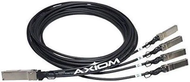 Main image of Axiom 470-AAFD-AX 470-Aafd : 40Gbase-Cr4 Qsfp+ To 4 10Gbase-Cu Sfp+ Passive Dac Cable Dell Compati