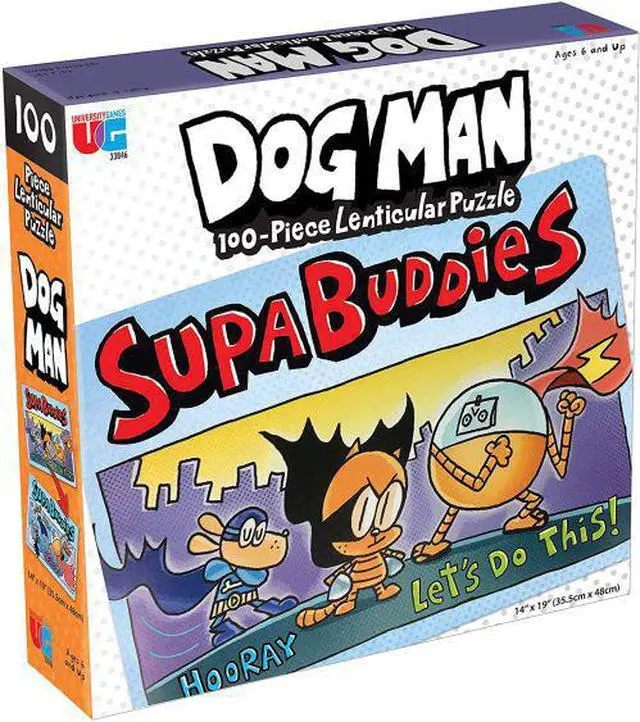 Alt view image 4 of 7 - University Games Dog Man Supa Buddies Puzzle 100-Piece Jigsaw (UG-33846)