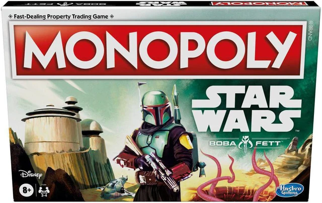 Alt view image 7 of 7 - F5394 MONOPOLY: Star Wars Boba Fett Edition Board Game for Kids Ages 8+, Inspired by The Star Wars Movies and The Mandalorian TV Series Hasbro