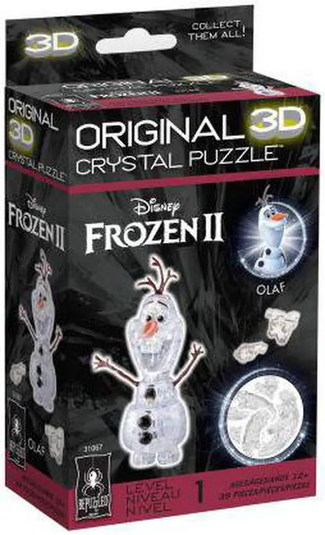 Alt view image 5 of 6 - 3D Crystal Puzzle - Disney Frozen II - Olaf the Snowman: 39 Pcs