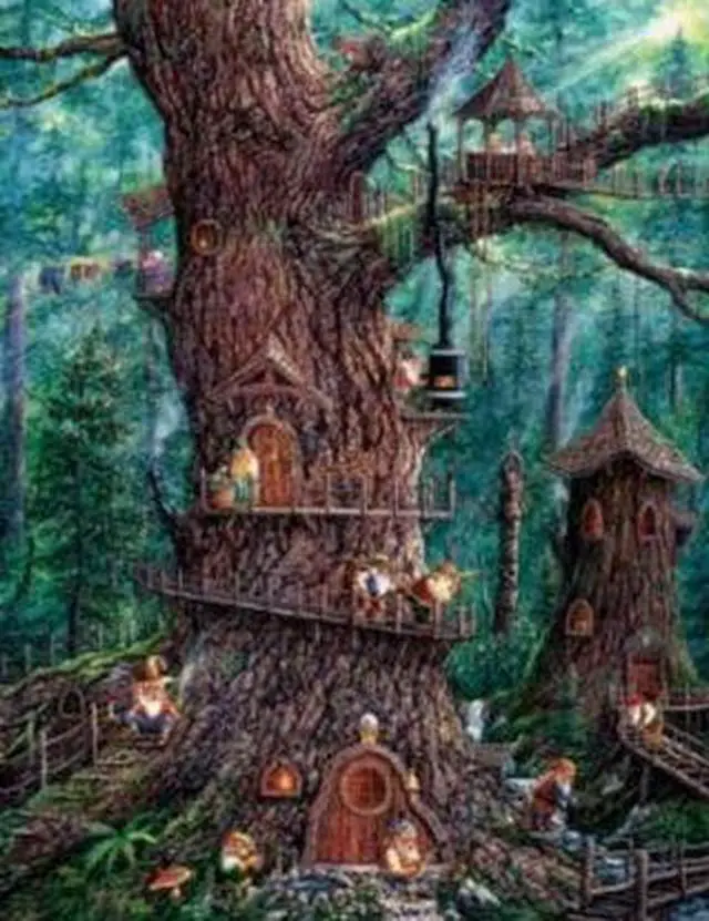 Alt view image 4 of 4 - Forest Gnomes Jigsaw Puzzle