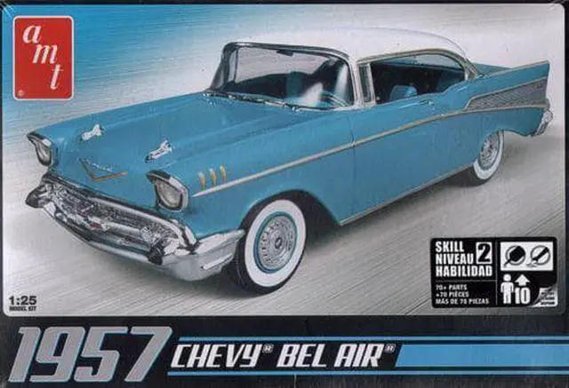 Alt view image 11 of 20 - 1957 Chevy Bel Air 1/25 Scale Plastic Model Kit AMT